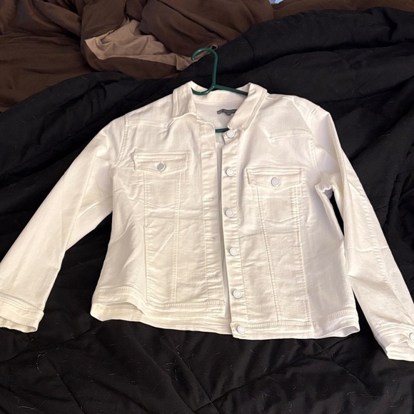 Wit & Wisdom Jackets & Blazers - Wit & Wisdom White Stretch Denim Jacket | Women’s Medium